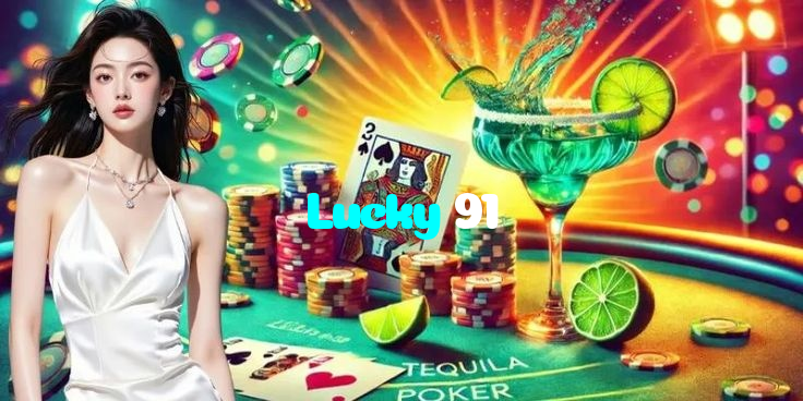 Lucky 91 casino presented on mobile device in Pakistan with slots and live games